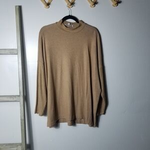 LOFT WOMEN'S BROWN OVERSIZED SWEATER SIZE XL